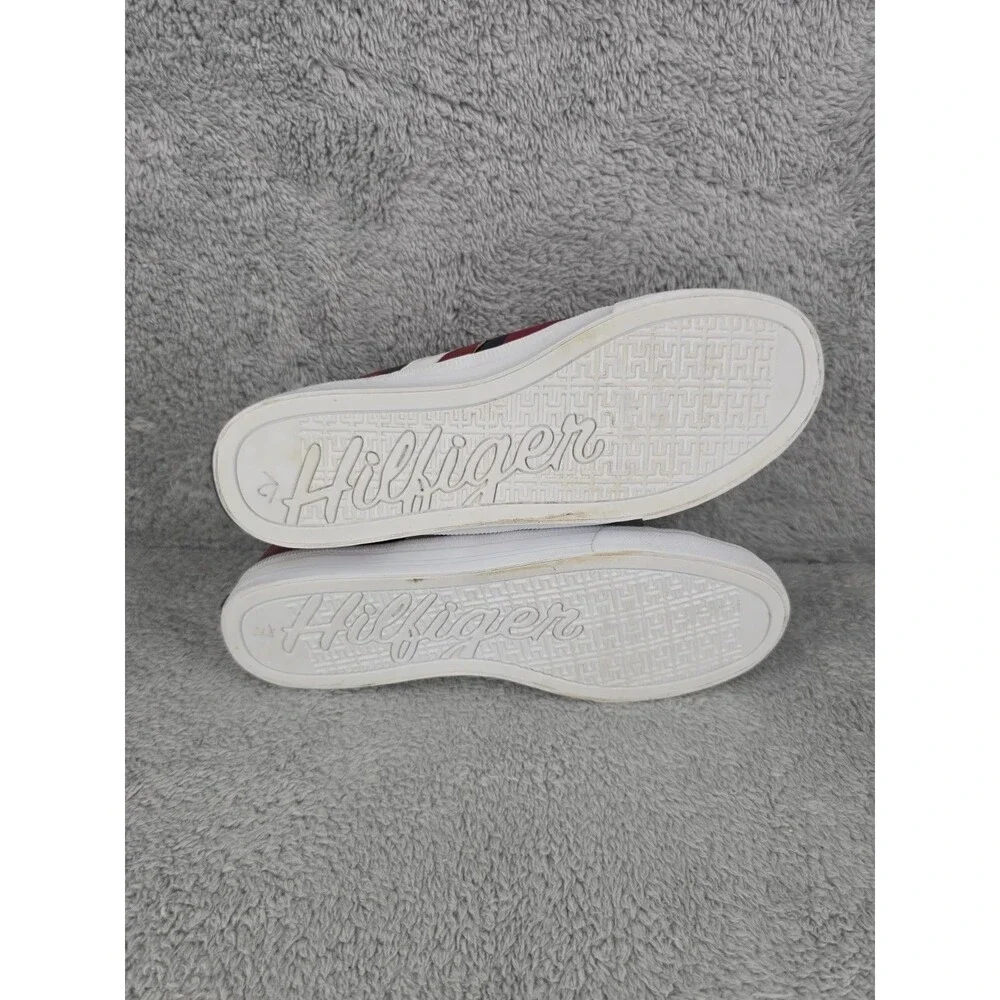 Tommy Hilfiger Sneaker 9.5 Twlireai Red Lace Up Shoes Womens Comfort